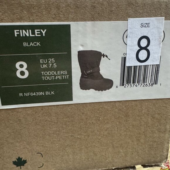 Kamik Finley Snow Boot Black Size 8 M Little Kid - Picture 6 of 6